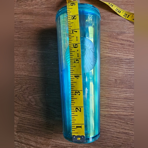 Starbucks Tumbler 24 oz. Iridescent Blue with Dome Lid & Matching Straw - Picture 2 of 10